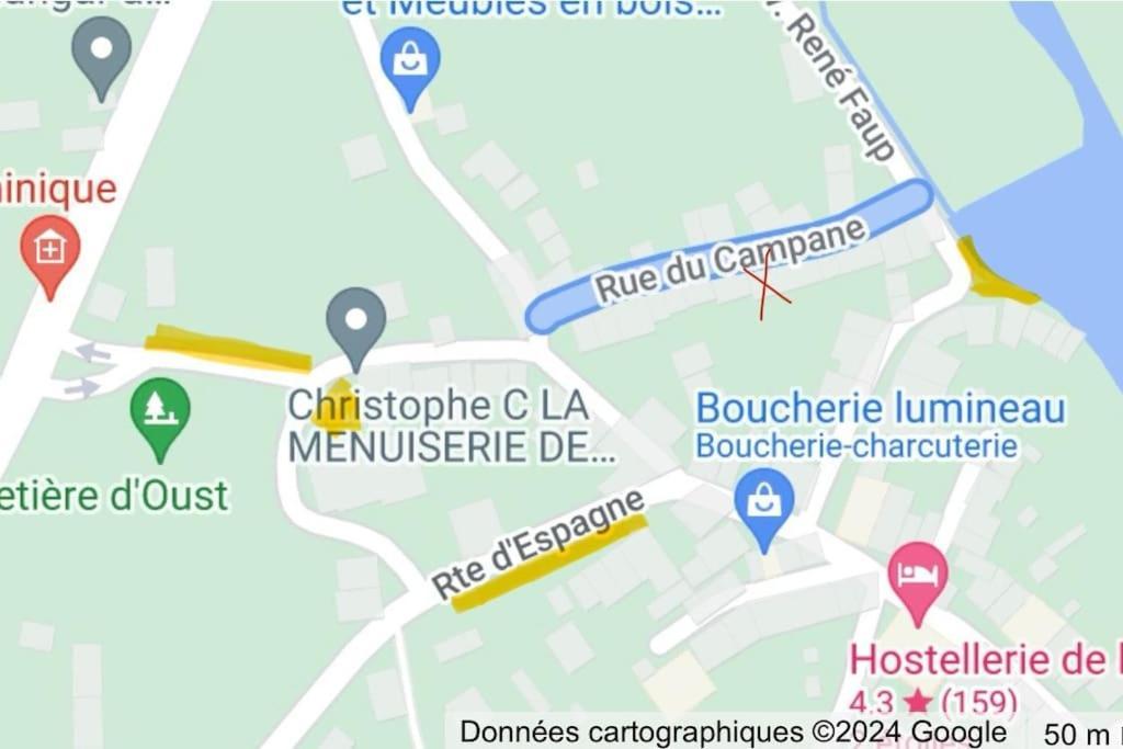 La Petite Ourse Maison De Village A Oust Bagian luar foto